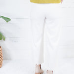 Cleveland Ivory Wide Leg Pants Glam