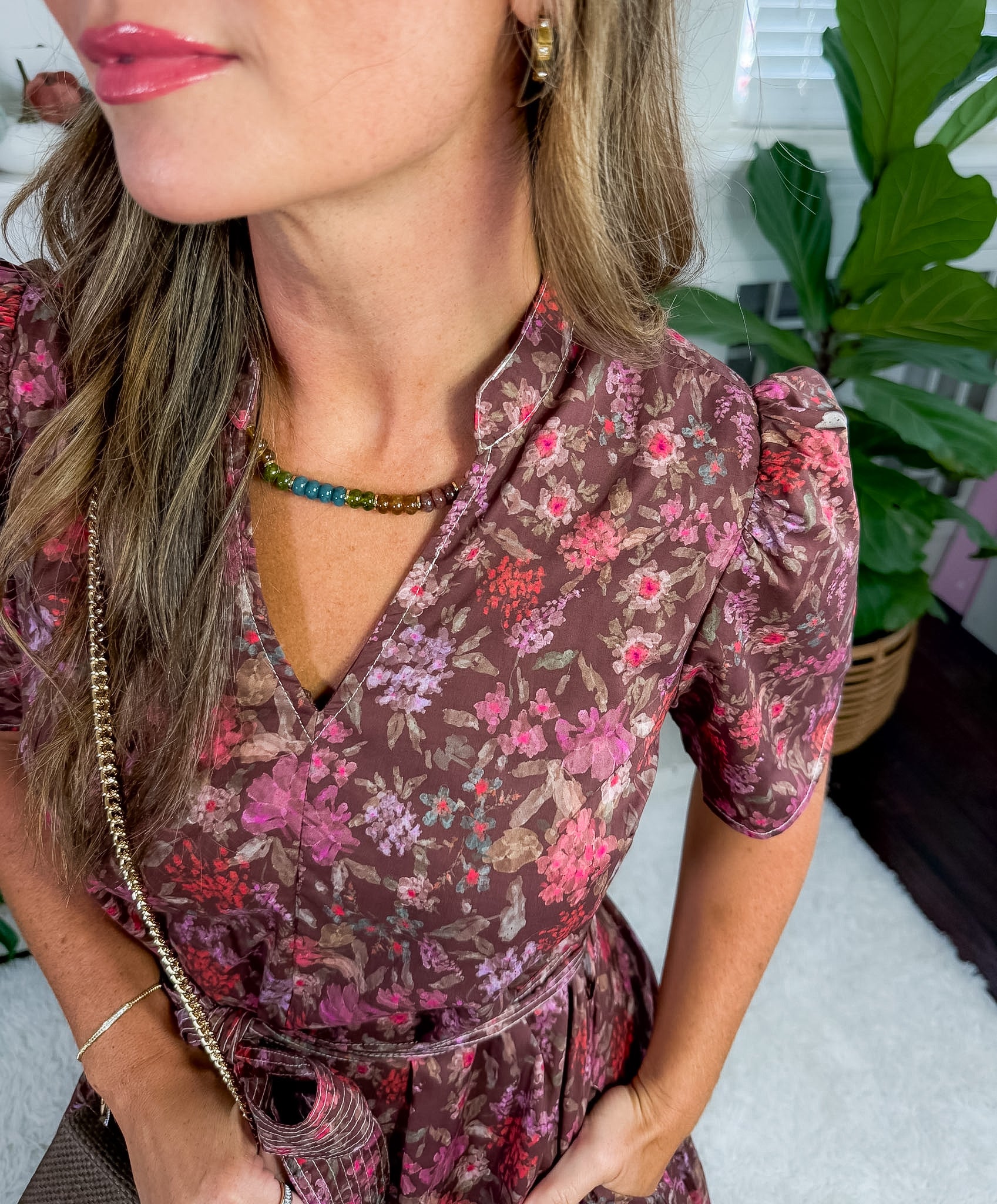 Clive Brown Floral Mini Dress