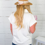 Cloud White Preppy Top Entro