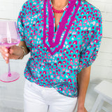 Coastal Jade Dots Top Entro