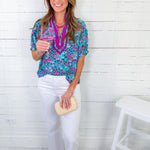 Coastal Jade Dots Top Entro