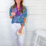 Coastal Jade Dots Top Entro