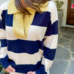 Colchique Bleu Marine Sweater FRNCH