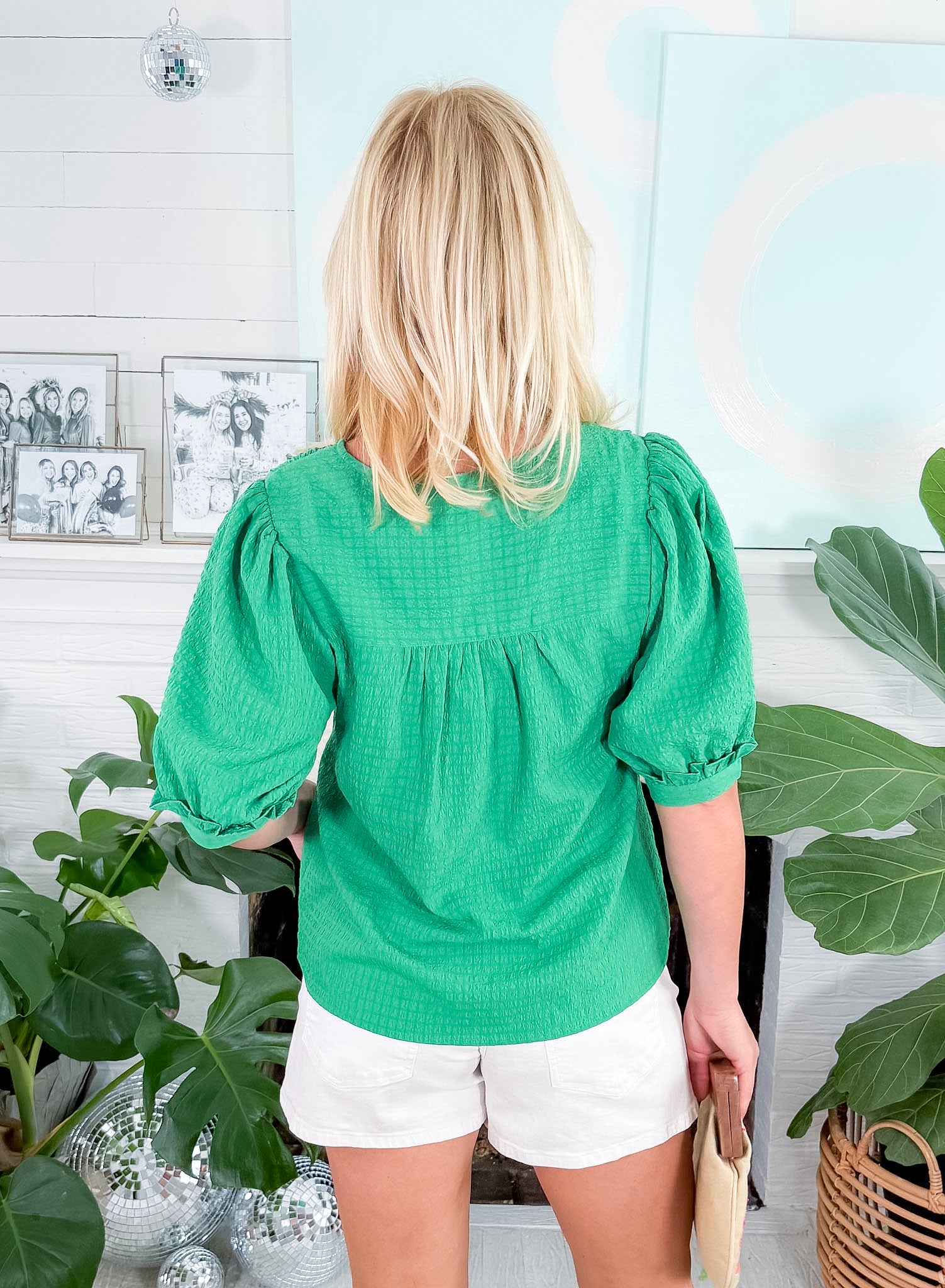 Colette Green Top Mary Square