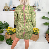 Colette Topiary Green Mini Dress Double A the Label
