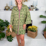 Colette Topiary Green Mini Dress Double A the Label
