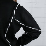 Collier Black + Ivory Trim Sweater THML