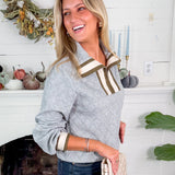 Collier Gray Quilted Top THML