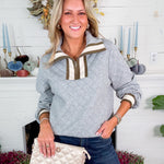 Collier Gray Quilted Top THML
