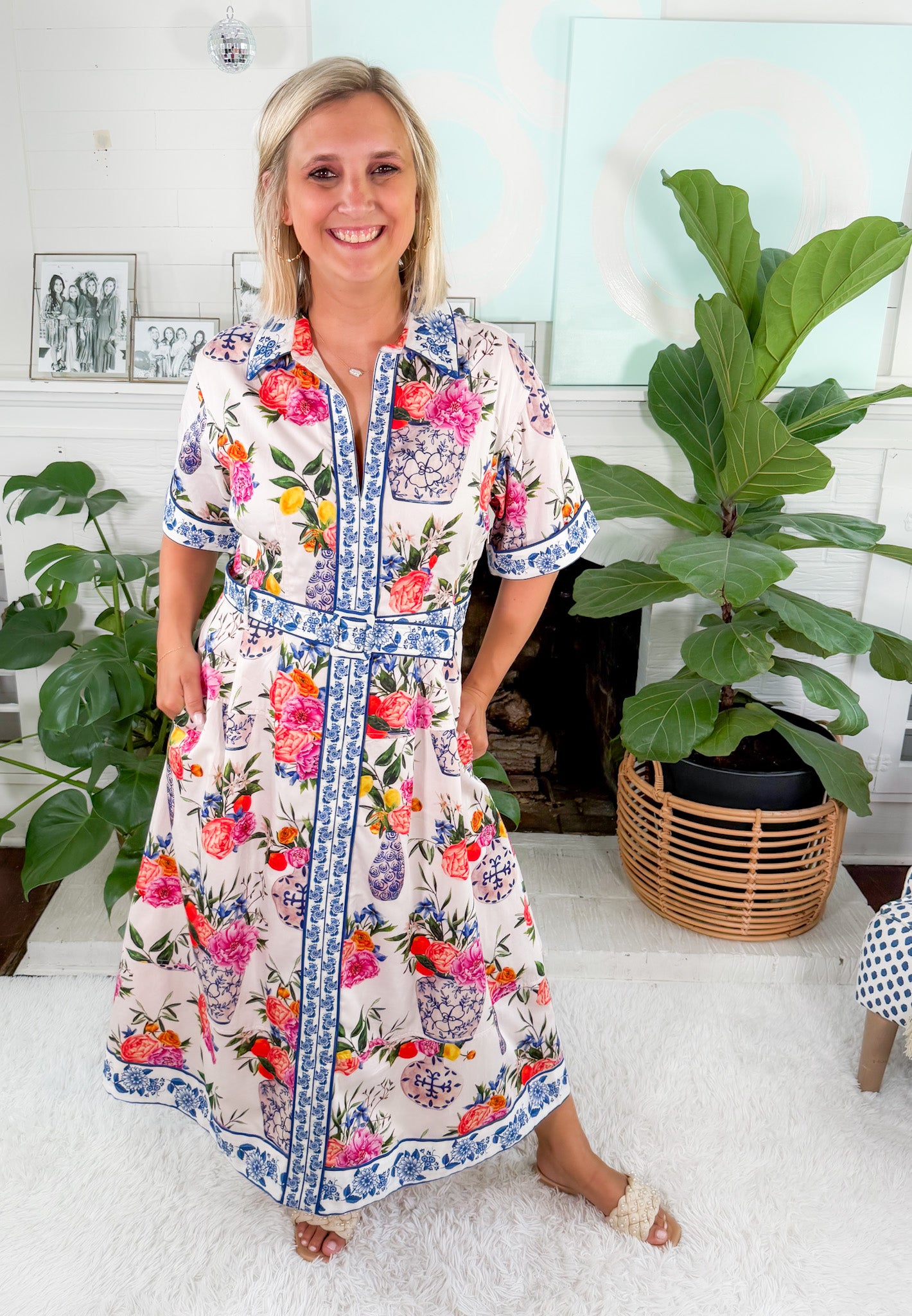 Collins Ivory Ginger Jars Maxi Dress Elizabeth James the Label