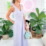 Collins Light Lilac Gauze Maxi Dress BOBI