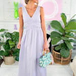 Collins Light Lilac Gauze Maxi Dress BOBI