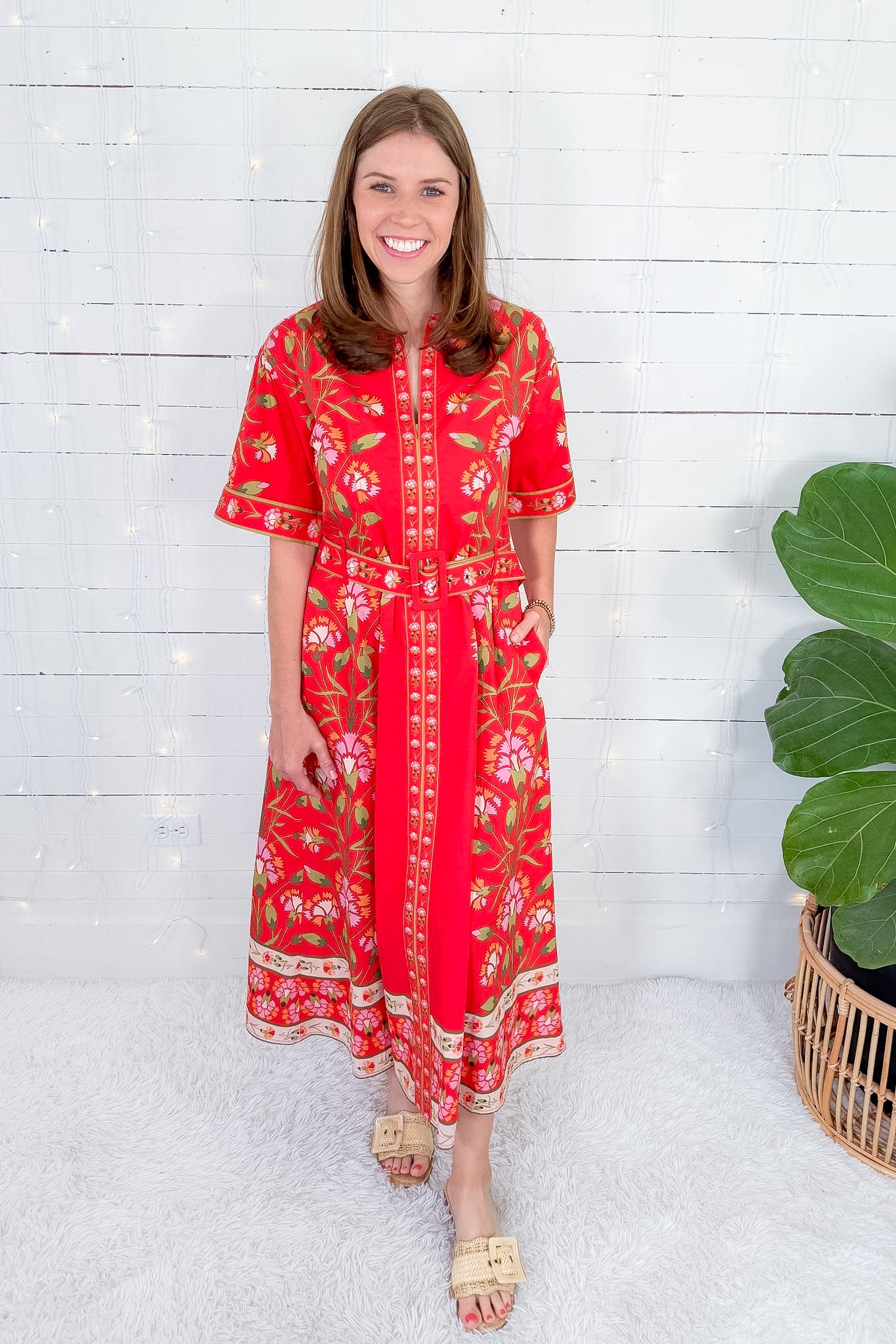 Collins Poppy Indian Flower Maxi Dress Elizabeth James the Label 