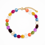 Color Pop Mixed Shape Beaded Necklace