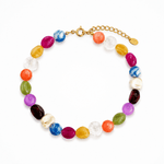 Color Pop Mixed Shape Beaded Necklace