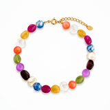 Color Pop Mixed Shape Beaded Necklace