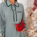 Commander Forest Check Mini Dress Entro