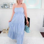 Compton Cerulean Stripe Maxi Dress Meet Me in Santorini