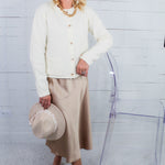 Constance Cream Scallop Edge Cardigan