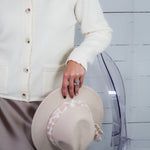 Constance Cream Scallop Edge Cardigan