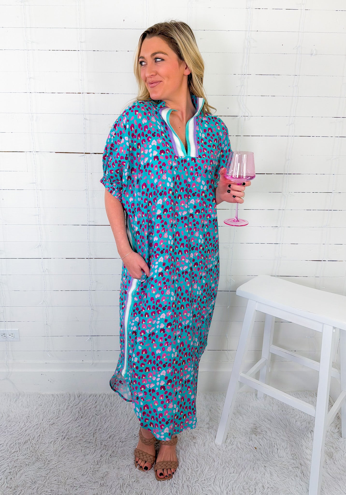 Cora Jade Happy Dot Shift Dress Entro