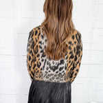 Cosmic Cheetah Brown Cardigan Elan
