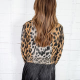 Cosmic Cheetah Brown Cardigan Elan