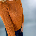 Cosmo Cinnamon Crochet Sweater KUT