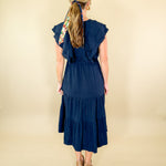 Cosmos_Textured_Navy_Maxi_Dress