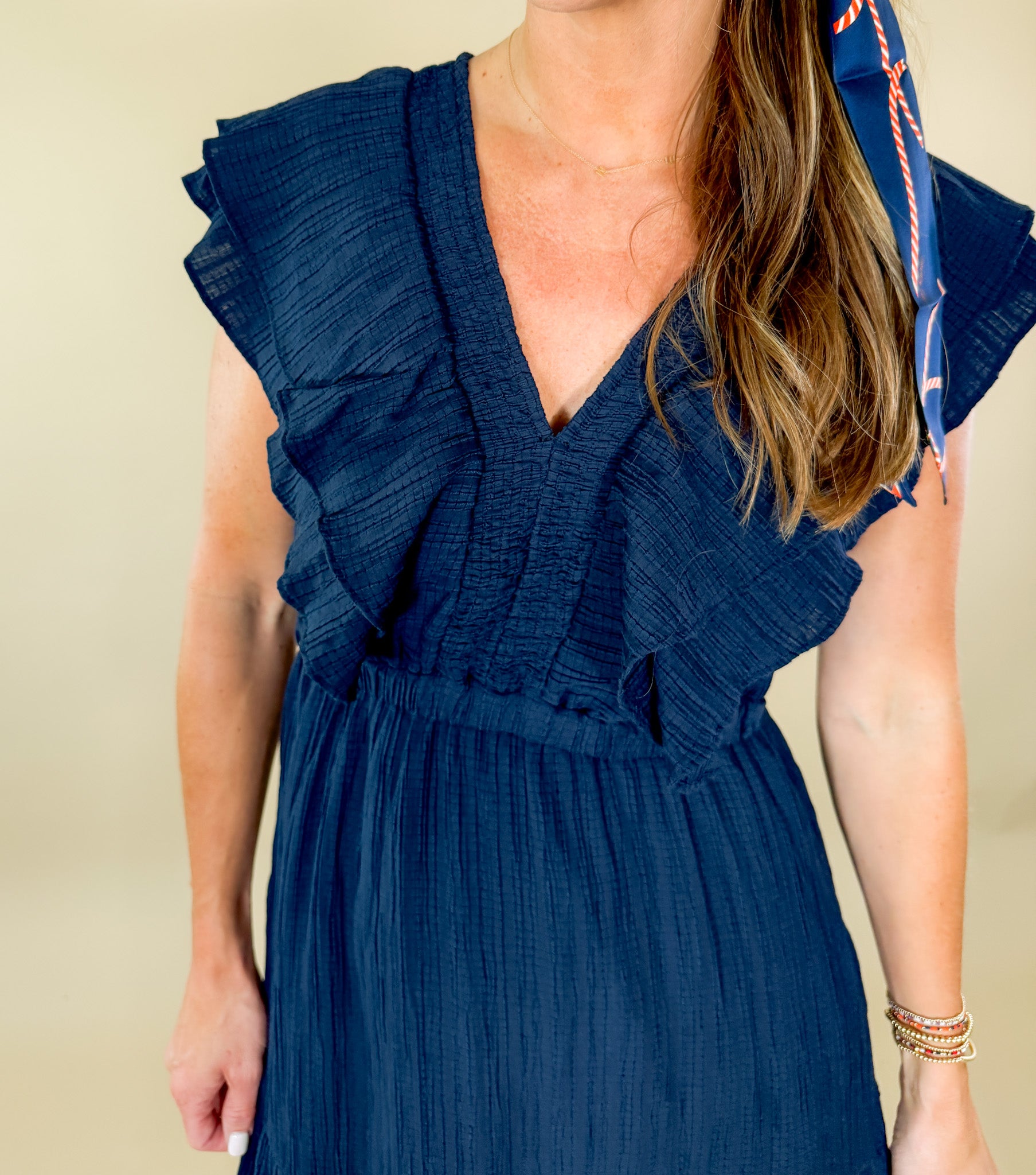 Cosmos_Textured_Navy_Maxi_Dress