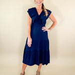 Cosmos_Textured_Navy_Maxi_Dress