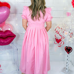 Courtney Pink Scalloped Maxi Dress TCEC