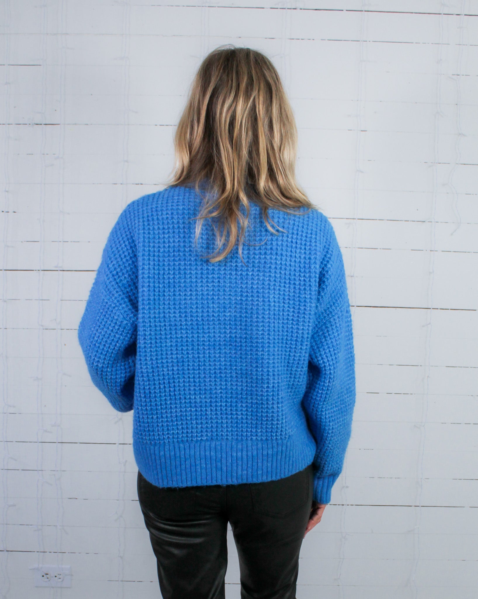 Covington Blue Turtleneck Sweater Molly Bracken