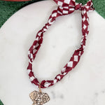 Crimson Tide Elephant Gameday Scarf Necklace