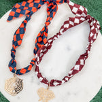 Crimson Tide Elephant Gameday Scarf Necklace