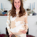 Crocket Cream + Latte Sweater