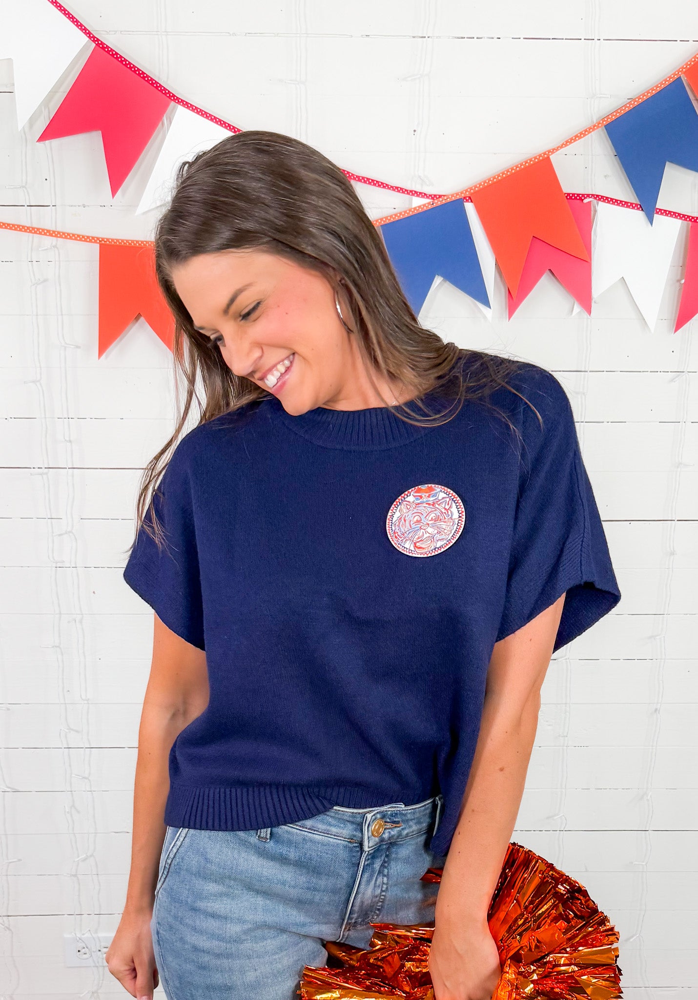 Cumberland Navy Sleeveless Sweater PINCH