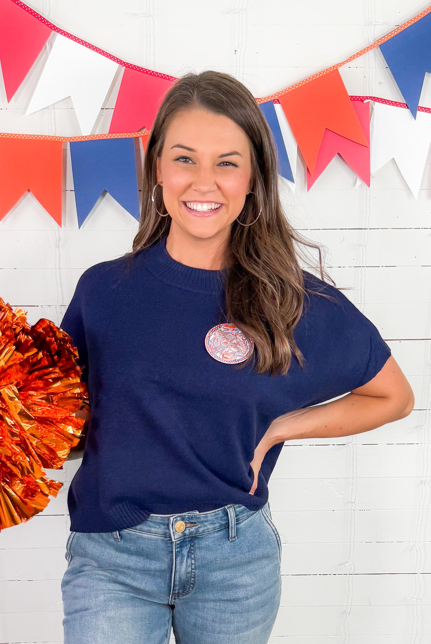 Cumberland Navy Sleeveless Sweater PINCH