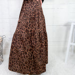 Cummings Leopard Tie Maxi Skirt Karlie