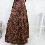 Cummings Leopard Tie Maxi Skirt Karlie