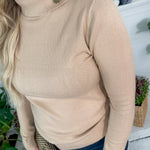 Daisy Latte Turtleneck Sweater Molly Bracken