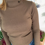 Daisy Olive Turtleneck Sweater Molly Bracken