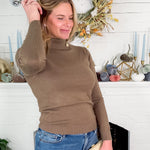 Daisy Olive Turtleneck Sweater Molly Bracken