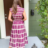 Dallas Merlot Box Plaid Maxi Dress Entro