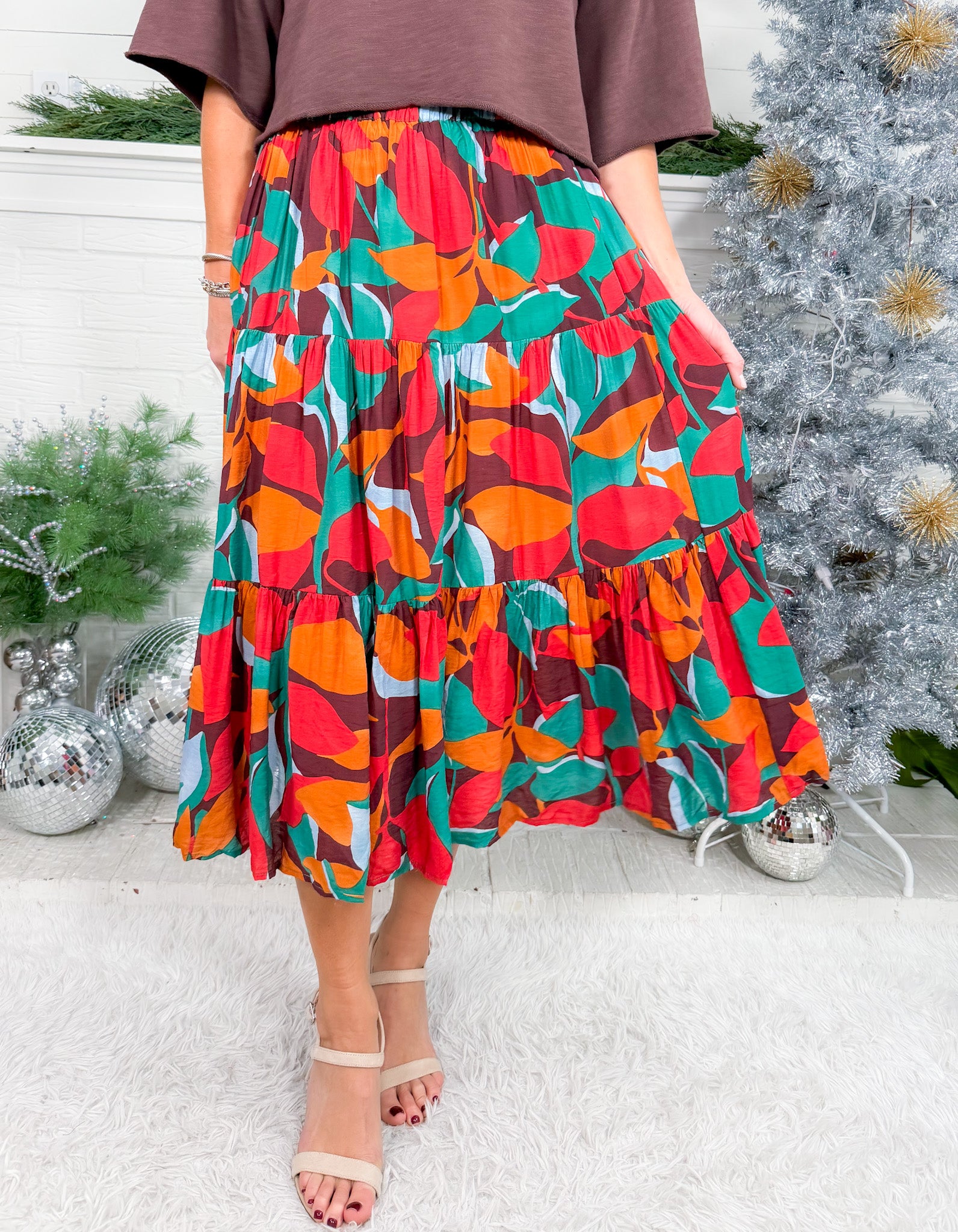 Dalzell Stained Glass Midi Skirt Compania Fantastica