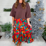 Dalzell Stained Glass Midi Skirt Compania Fantastica