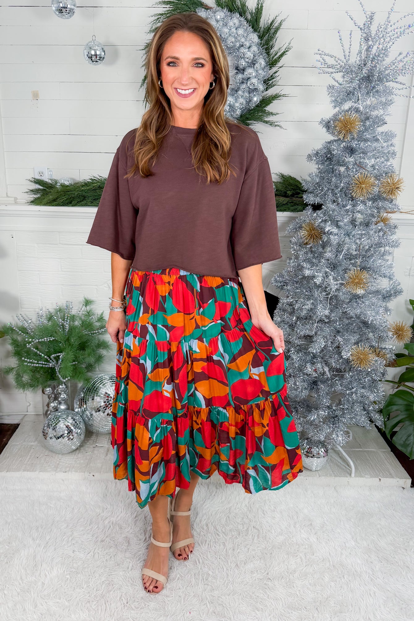 Dalzell Stained Glass Midi Skirt Compania Fantastica
