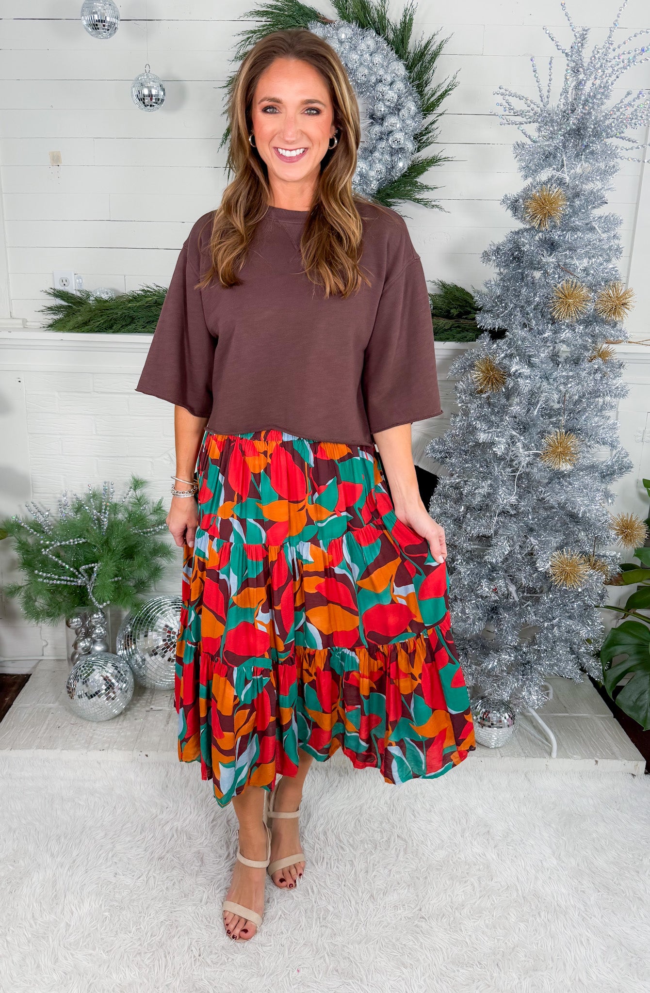 Dalzell Stained Glass Midi Skirt Compania Fantastica