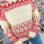 Dana Red Fair Isle Crewneck Sweater Staccato
