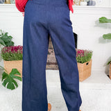 Danielle Dark Blue Denim Pants Lucy Paris